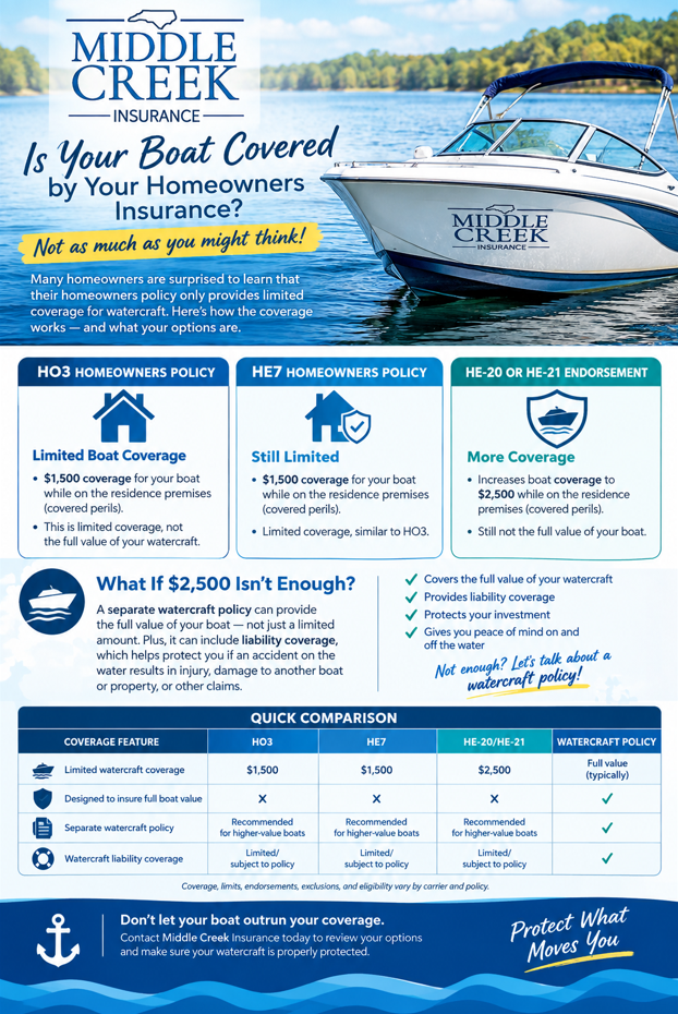 Is Your Boat Covered by Your Homeowners Insurance?
